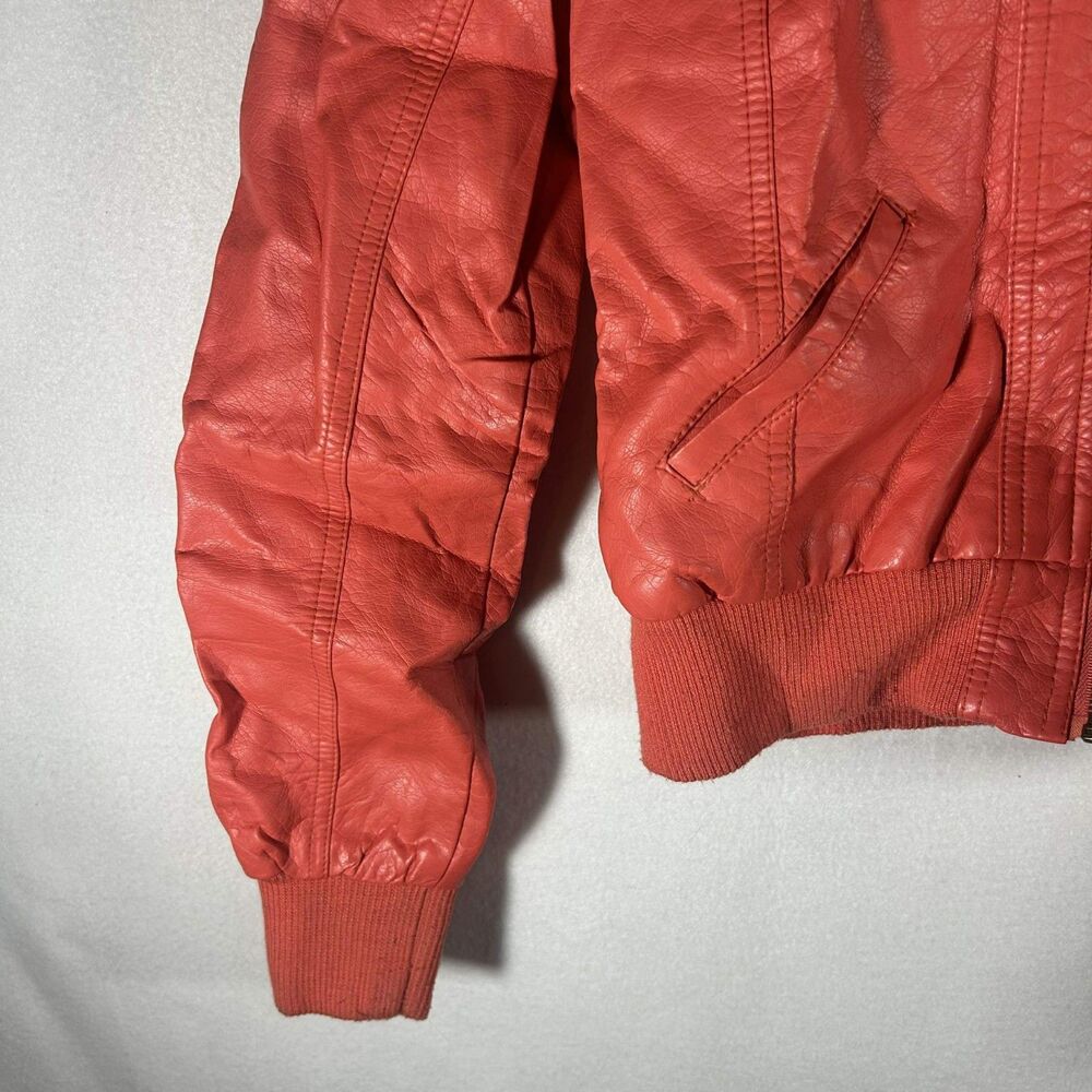 Charlotte Russe Coat Rustic Orange Jacket Lined Women Large Peacoat - Picture 6 of 15